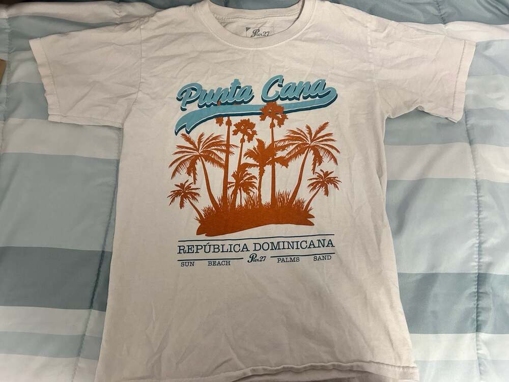 Pier 27 Punta Cana Republica Dominicana Palm Trees Graphic T-Shirt